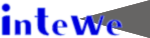 Ein Blauer Schriftzug intewe, rechts ein graues Dreieck das mit der Spitze nach links zeigt.